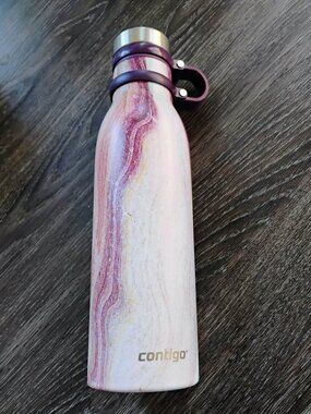 Contigo Luxe Couture Matterhorn - Pink Gold Marble - Purple Lid - NO DENTS